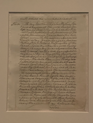 Portion of George Washington's Will